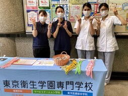 【看護学科】オープンキャンパス　学生スタッフがんばりました！