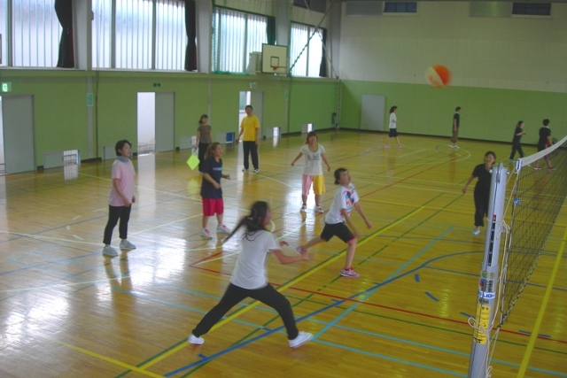 バレーボール試合中