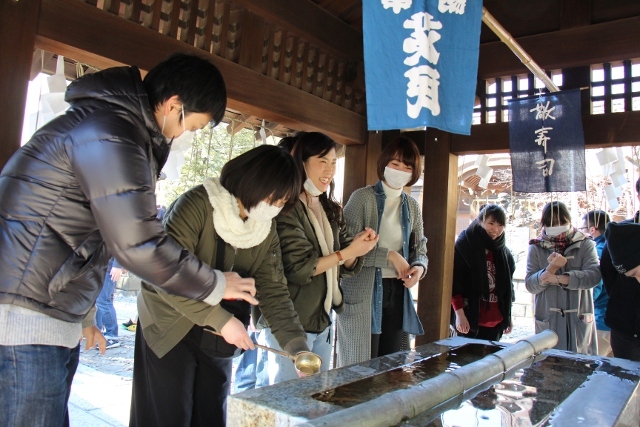 磐井神社手水舎